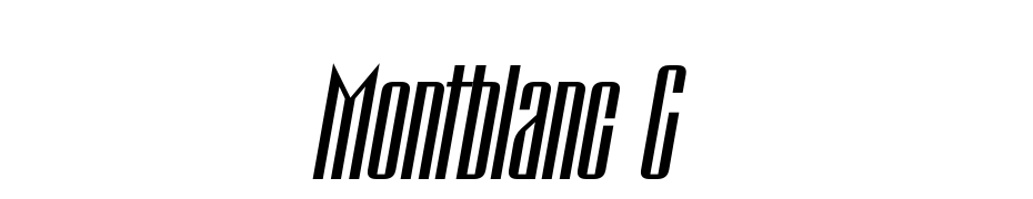 Montblanc C Font Download Free